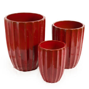 Maceta de Cerámica con Base Antideslizante, Transpirable, Anti-Vuelco, para Hogar y Jardín - Product Image 2