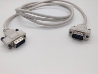 Kabel Ekstensi D-sub Male to Male 9 Pin untuk Instalasi Lapangan, Warna Abu-abu, Kabel Db9 1m 2m 3m 5m 10m