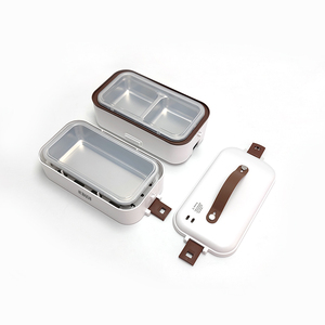 Fiambrera eléctrica de cocción automática, Mini cocina de arroz, fiambrera de vapor de 2 capas para el hogar Oficina escuela viaje cocinero - Product Image 3