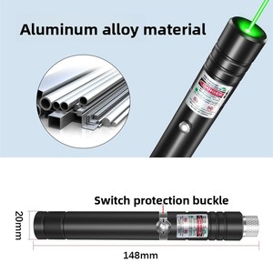 Torcia Laser in Lega di Alluminio ad Alta Potenza Ricaricabile Tramite USB con Motivo Cielo Stellato e Luci Verdi e Rosse - Product Image 5