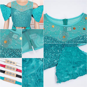 MS9767 abiti da sera con paillettes da donna abiti da sera in maglia di perline fiore per festa di nozze Elegent abiti turchi da donna - Product Image 6