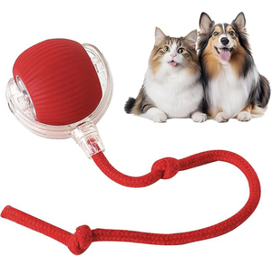 ของเล่นลูกบอลไล่สัตว์เลี้ยงอัตโนมัติสำหรับสุนัข หมุนได้ 360 องศา °   ลูกบอลของเล่นแมวอัจฉริยะแบบหมุนได้ ชาร์จไฟได้ และกลิ้งอัตโนมัติ - Product Image 1