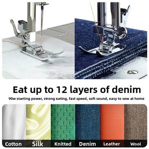 Máquina de Coser Eléctrica <span class=keywords><strong>SINGER</strong></span> 6335M, Multifuncional, de Escritorio, <span class=keywords><strong>para</strong></span> el Hogar, con Estructura Metálica Resistente, Enhebrado Automático - Product Image 3