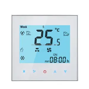 暖通空调智能恒温控制器中央空调触摸屏温度控制器风机盘管室恒温器