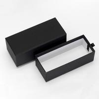 Boîte cadeau de chocolat à mini tiroir de luxe personnalisée avec insertion en PVC Boîte d'emballage coulissante noire pour truffe au chocolat