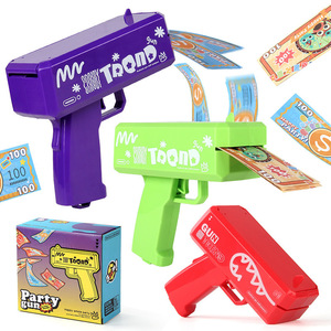Mini formato bambini Paty Cartoon pistola soldi <span class=keywords><strong>carta</strong></span> pioggia sparatutto carino Logo personalizzato fai da te pistola soldi con copia denaro - Product Image 5