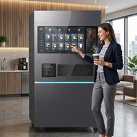 Máquina Expendedora de Café Frío Inteligente Comercial JK89, Distribuidor Automático con Pantalla Táctil, Estación de Bebidas con Múltiples Opciones
