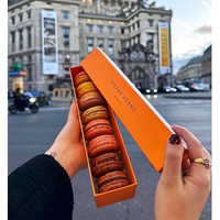 Boîte à Macarons Ronde de Luxe avec Insert, Emballage de Biscuits en Gros pour Macarons, Boîtes à Macarons Personnalisées