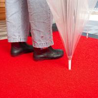 Waschbarer PVC-Schlaufen-Teppich, Spaghetti-Türmatte, Rutschfester Wasserdichter Auto-Bodenbelag