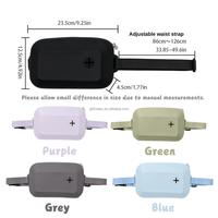 Pochette d'entraînement multifonctionnelle en silicone pour chien, étanche, pour extérieur, avec distributeur de sacs à déjections canines