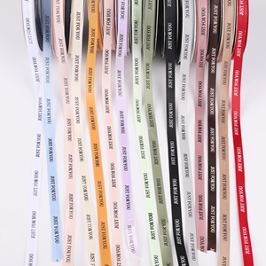 하이 퀄리티 1.0cm 스레드 새틴 폴리에스터 리본 '그냥 당신' 꽃 인쇄 축제 장식 결혼 선물 리본-도매 - Product Image 6