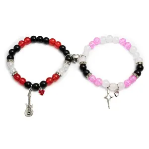 European cross -border hot -selling letters matching bracelet love magnetic suction men's and female couple bracelet