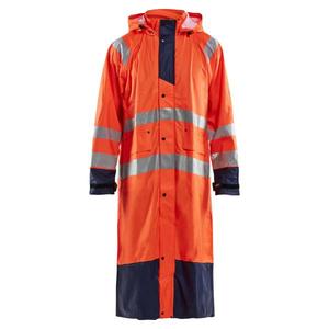 BLAKLADER - 432520005389M Chubasquero Hi-vis Nivel 1 Naranja/Azul marino-EAN 7330509571453 PROTECCIÓN PARA TODOS LOS TIEMPOS - Product Image 1