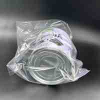 Sacs plats en plastique HDPE transparents pour emballage alimentaire - Taille/couleur/logo/épaisseur personnalisables, poignée longue, qualité alimentaire, sérigraphie