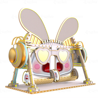 Manège de lapins fous, aire de jeux, attraction de parc, jeu