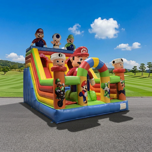 Tobogán Acuático Inflable Comercial y Casa de Brinco de Alta Calidad para Exteriores, Fácil de Instalar, Tamaño Personalizable para Adultos y Niños - Product Image 1