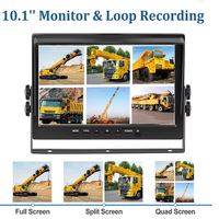 Caméra de surveillance arrière sans fil HAOXING pour tours de grande hauteur, zoom 30X, vision nocturne, HD 1080P, écran 10 pouces, commande par touches, 12V-24V