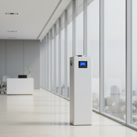 Diffuseur de parfum de luxe commercial sur pied, en métal, contrôlé par application, avec commande tactile, minuterie 8 heures, sans eau, rechargeable