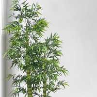 Arbre en bambou artificiel de 150 cm de hauteur, toucher réel, plante en bambou artificielle pour la décoration de la maison, arbre en pot