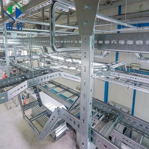 מגש כבל תעשייתי אורך מותאם אישית עמיד אלומיניום סולם משטח נירוסטה עבור הנחת כבל בנייה כימית - Product Image 1