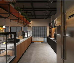 Cửa Hàng Kem Trà Bong Bóng Thiết Kế Nội Thất Quầy Bánh Bán Lẻ Phụ Kiện Cửa Hàng Bánh Ngọt Thiết Kế Nội Thất - Product Image 3