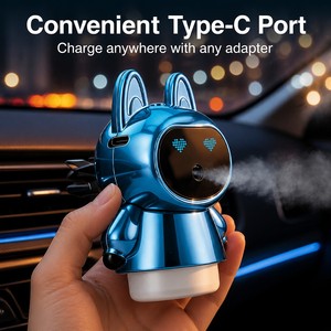 Car Air Vent Fragrance <strong>Diffuser</strong> Vibration Sensing Auto <strong>Spray</strong> for Car Interior Decoration Fits All Air Outlets for Car Use - Product Image 2