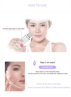 Nettoyeur de peau électrique ultrasonique personnalisé avec logo, pour éliminer les points noirs, nettoyage en profondeur, hydratant, lifting, masseur facial