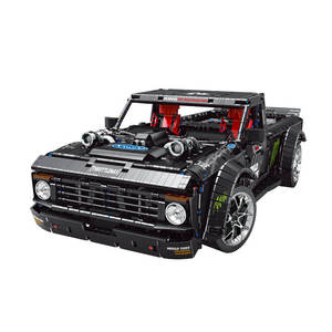 Stampo re 13082S 3728 pz auto 1:8 nero pick-up auto modello tecnico educativo giocattolo Festival regalo - Product Image 1