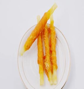 Venta al por mayor al precio más bajo comida de pollo embalaje personalizado bocadillos para mascotas pollo y Palo de cuero crudo grande productos OEM ODM - Product Image 3