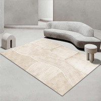 Handgefertigte & Maschinengefertigte Geometrische Muster Polypropylen Waschbare Kleine Bodenläufer für Wohnzimmer Moderner Teppich