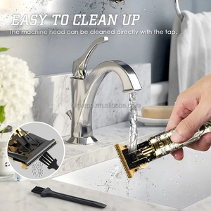 Golden Hair Trimmer ปัตตาเลี่ยนไฟฟ้าสำหรับผู้ชาย,<span class=keywords><strong>เครื่อง</strong></span>ตัดผมไร้สายแบบมืออาชีพ Usb OEM Power ODM ทำจากโลหะ - Product Image 5
