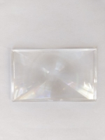 Lentille grossissante Fresnel en acrylique PMMA 75*46mm, longueur focale F50-F210, revêtement AR pour projecteur de 3 pouces