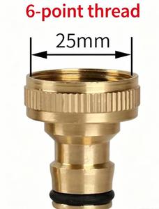 Brass Threaded Tap Connector 3/4 Inch Forging Durable Garden Water Connector - Product Image 5