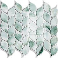 Carreaux muraux autocollants imperméables en PVC à motif de briques multicolores Nwa, panneaux de crédence autocollants 30x30cm pour cuisine et salle de bain