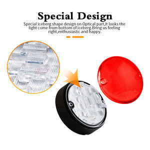 E-mark E24, Kit de luz indicadora de luz trasera/freno LED mejorada para Land Rover <span class=keywords><strong>Defender</strong></span> 90/110 <span class=keywords><strong>Santana</strong></span> Color ahumado, Kit completo transparente - Product Image 4