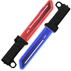 Light Saber Toy Double Blade With Led Light Up Sword For Boys Deadpool Role Play <b>Plastic</b> Action Figure Interactive Sound Effect - Product Image 5