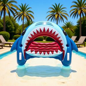 JOSEN Chaise Longue Flottante Gonflable en PVC avec Dossier en U, Fauteuil de Plage, Canapé, Radeau de Natation - Product Image 1