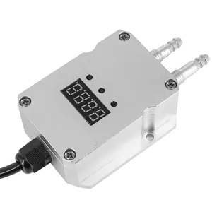 Transducteur de pression différentielle d'air 5Kpa 10Kpa Digital Micro Difference Air Wind Pressure Transmitter 4-20mA 0-10V 0-5V Sensor