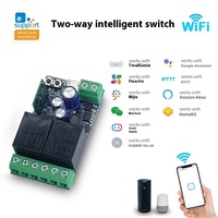 YiweiLian 7-48VDC Interrupteur de verrouillage électrique 10A Max. Contacts de relais passifs de courant WiFi Interrupteur bidirectionnel-Normalement ouvert normalement fermé