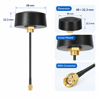 Antenne 4G LTE traversante pour armoire de distributeur automatique 48x22.3mm pour connecteurs mâle/femelle Plage de fréquences 698-2690MHz 3.6dBi