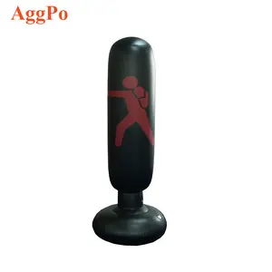 Columna de boxeo vertical inflable-Saco de boxeo para niños y adultos-Saco de boxeo inflable utilizado para practicar boxeo diario