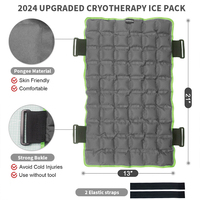 Pack de gel chaud et froid en tissu doux réutilisable pour le dos et les jambes Pack de thérapie chaude et froide Grande poche de glace
