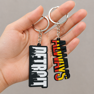 Porte-clés en métal personnalisé avec impression sérigraphique <span class=keywords><strong>de</strong></span> qualité supérieure, logo personnalisé, pour cadeaux promotionnels, marques, événements, accessoires - Product Image 1