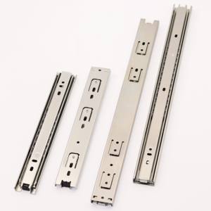 Rel laci kabinet furnitur 35mm, tiga lipatan, ekstensi penuh, teleskopik - Product Image 2