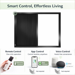 Persianas <span class=keywords><strong>de</strong></span> nido <span class=keywords><strong>de</strong></span> abeja motorizadas inteligentes ZSHINE, tela opaca completa, aislamiento térmico, Protección <span class=keywords><strong>de</strong></span> Privacidad, persianas celulares - Product Image 4