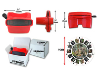 Visionneuse de diapositives 3D OEM pour enfants, certifiée CPC, cadeau éducatif scientifique, bobines personnalisées, souvenir de mariage, vente en gros