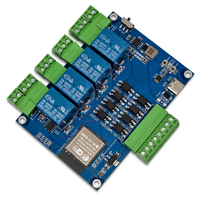 ESP32 Modbus RTU Modul Relay Empat Arah RS485 Papan Pengembangan Protokol MODBUS Optocoupler Empat Arah