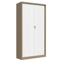 Armoire de classement en acier à porte tambour haute capacité, verrouillable, avec volet roulant, pour l'archivage et la gestion des documents de bureau