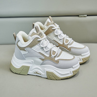 Nouvelles chaussures de papa à tige haute doublées de polaire, version coréenne