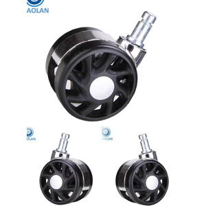 2.5 Inch 60mm Durable Office Chair Caster <b>Wheels</b> 11*22mm 10*22mm Stem Furniture Replacement Spare Parts - Product Image 2